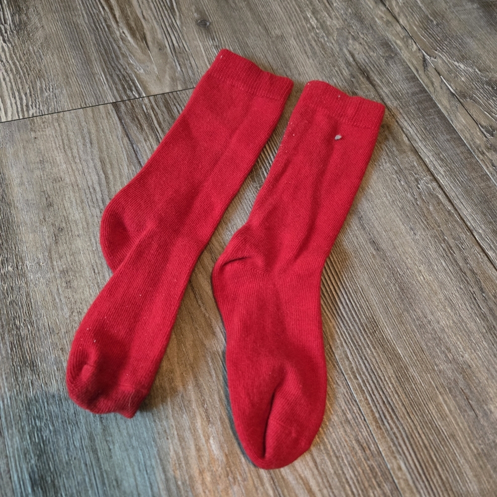 3T Tall Red Socks